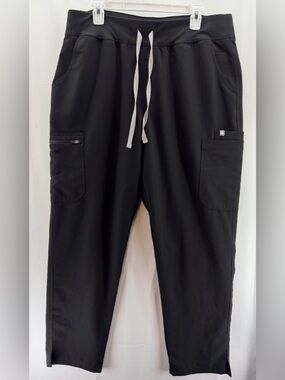 Figs Women’s Black High Waisted Yola Scrub Pants Size XXL